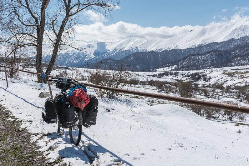 Armenijas kalni ziema
