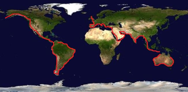 pasaules karte marsruts 