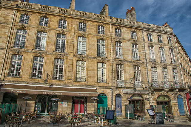 Restaurants square in Bordeaux